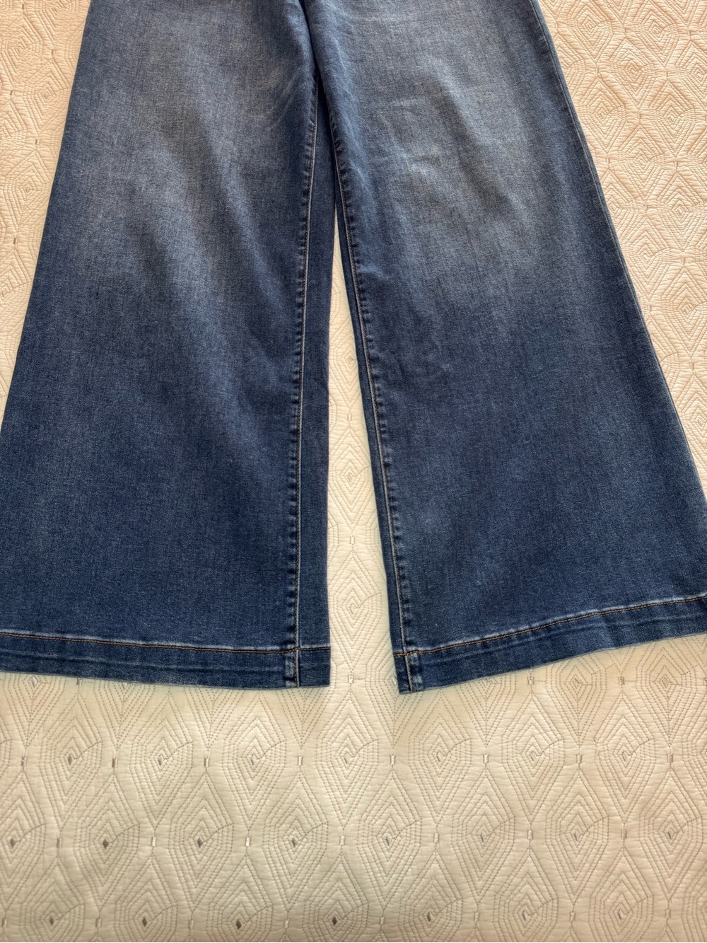 KUT from the Kloth Women's Meg High Rise Wide Leg Patch Pockets Jeans Size 12 - Picture 7 of 15